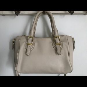 JCrew Cream Teddie Satchel Bag